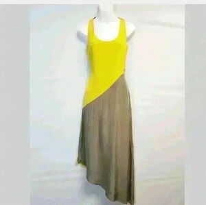 Madison Marcus Chartreuse and green Fitted Dress